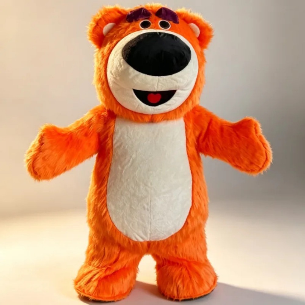 Event Party - Inflatable Orange Bear Mascot Costume Full
