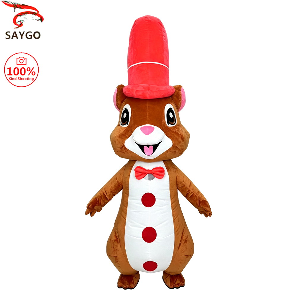 Event Party - SAYGO Red Hat Squirrel Inflatable Costume