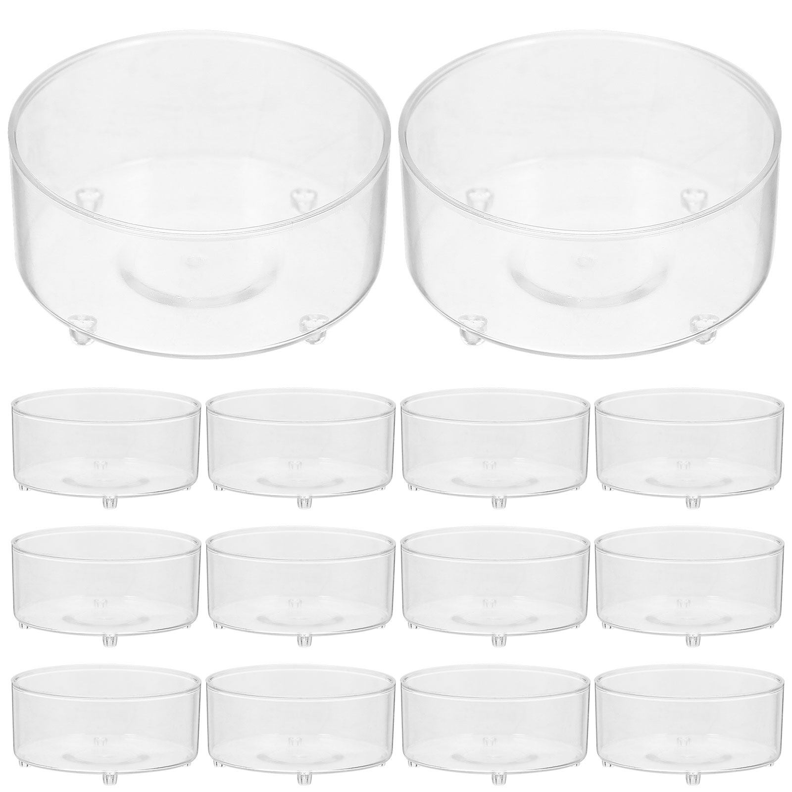 Plastic Cup 50Pcs - 50Pcs Plastic Cups for Tealight Candles