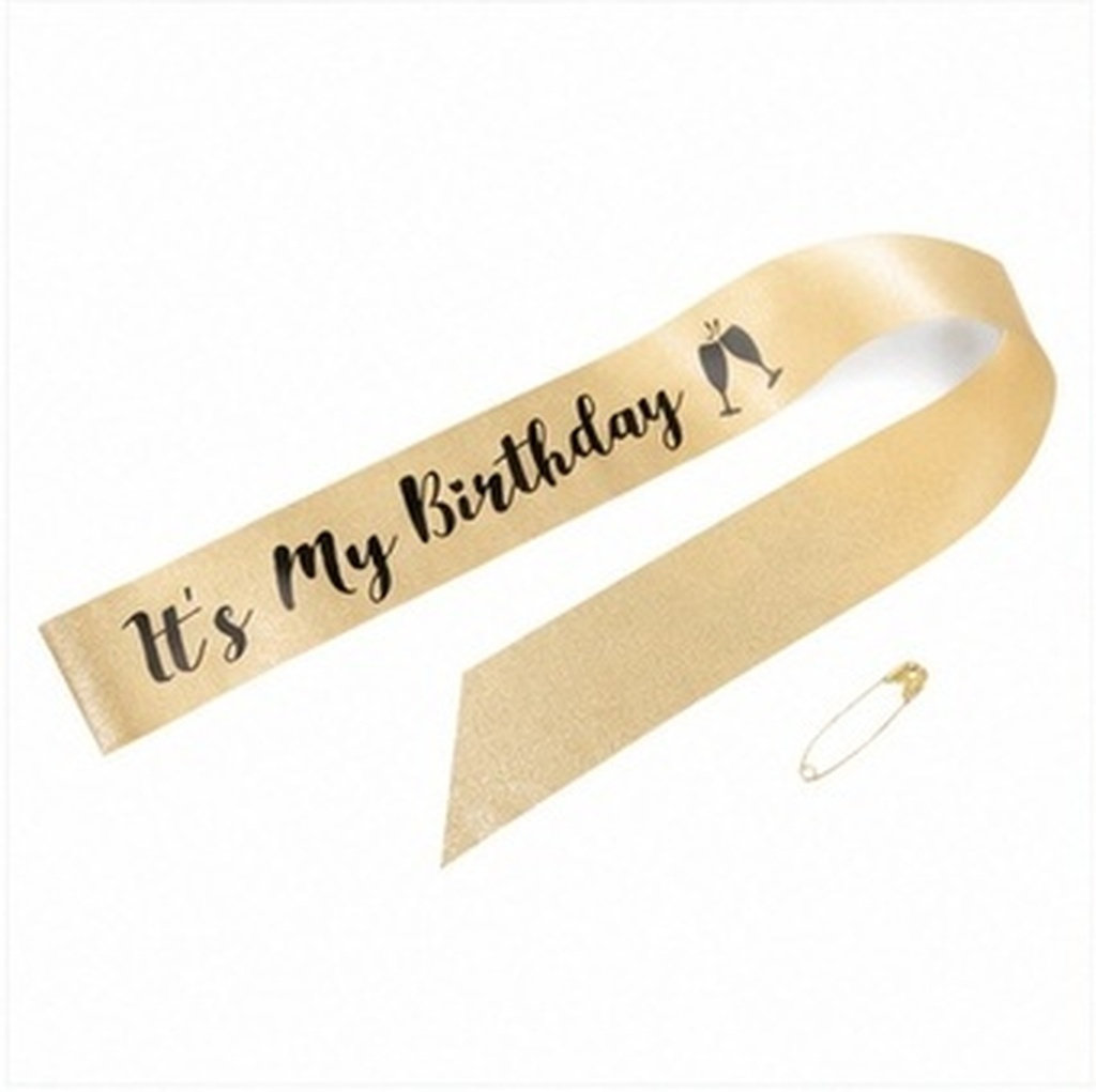 Birthday Sash Glitter - 1Pcs Birthday Party Sash Glitter Cloth