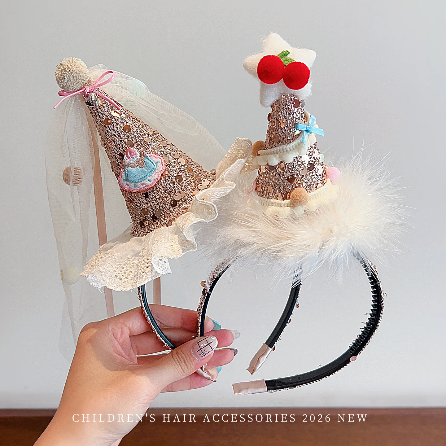 Party Hat Cone - Kids Birthday Party Cone Hat Headband