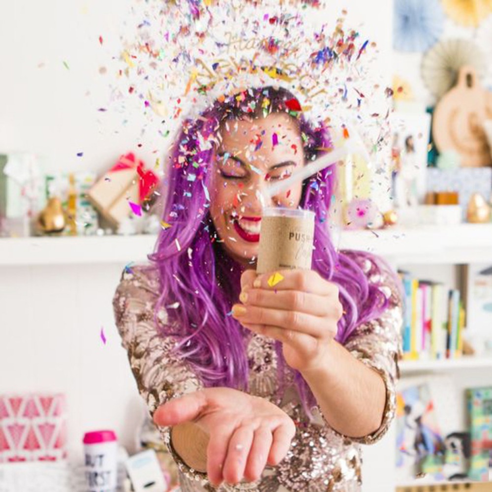 Confetti Cannon Tube - Colorful Pastel Bridal Shower Push Up