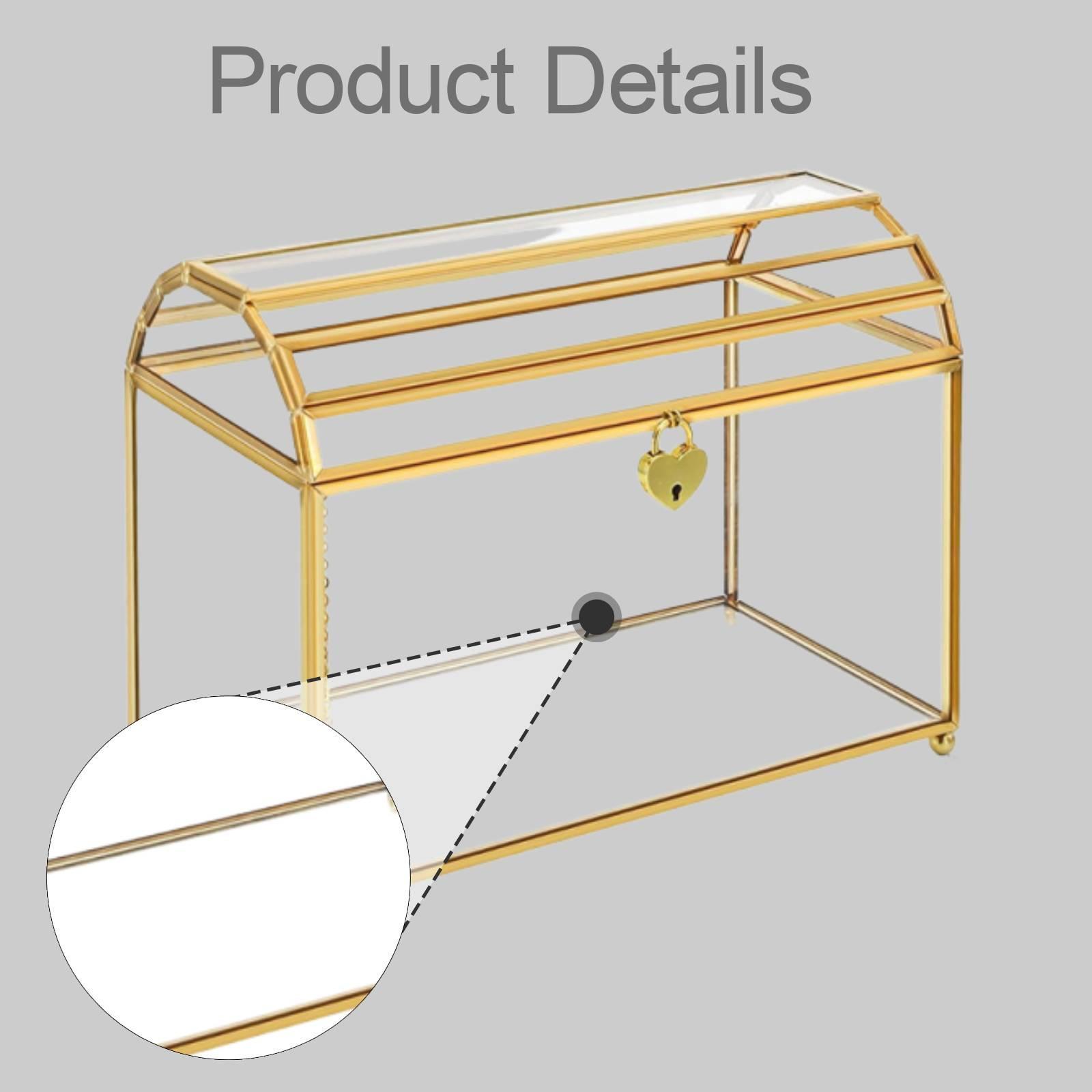 Glass Wedding Card Box Portabl - огляд і ціна Event Party Box