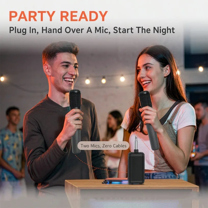 Wireless Microphone Dual Handh - огляд і ціна Event Party