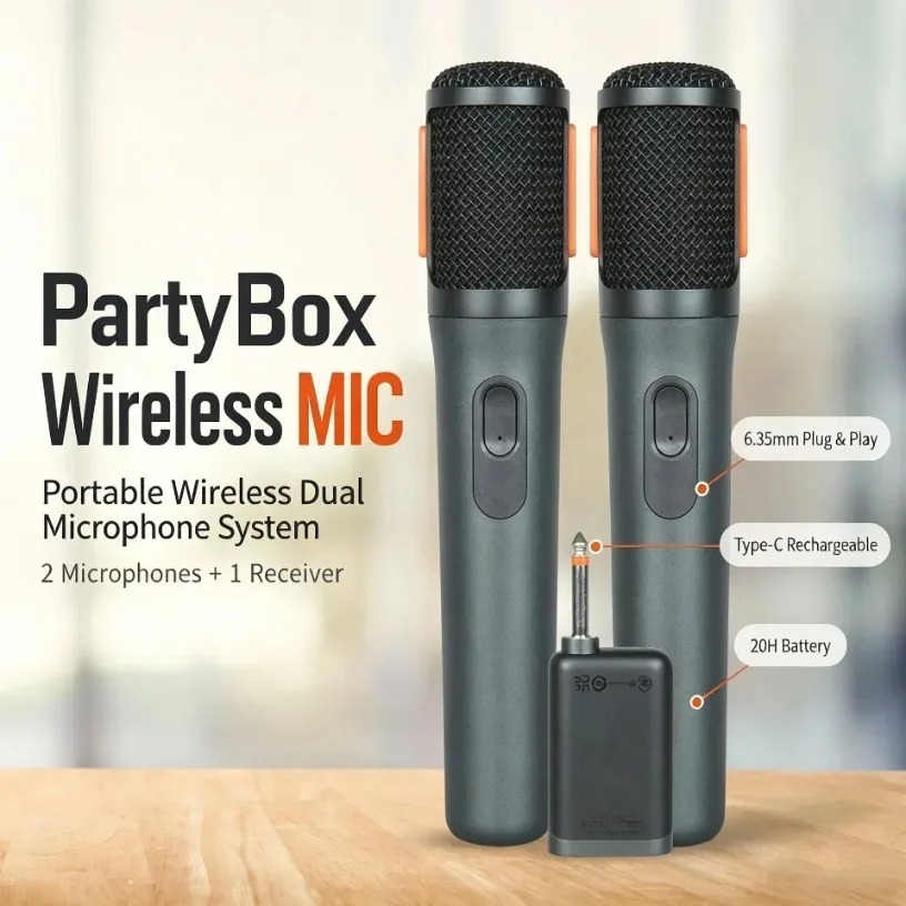 Wireless Microphone Dual Handh - огляд і ціна Event Party