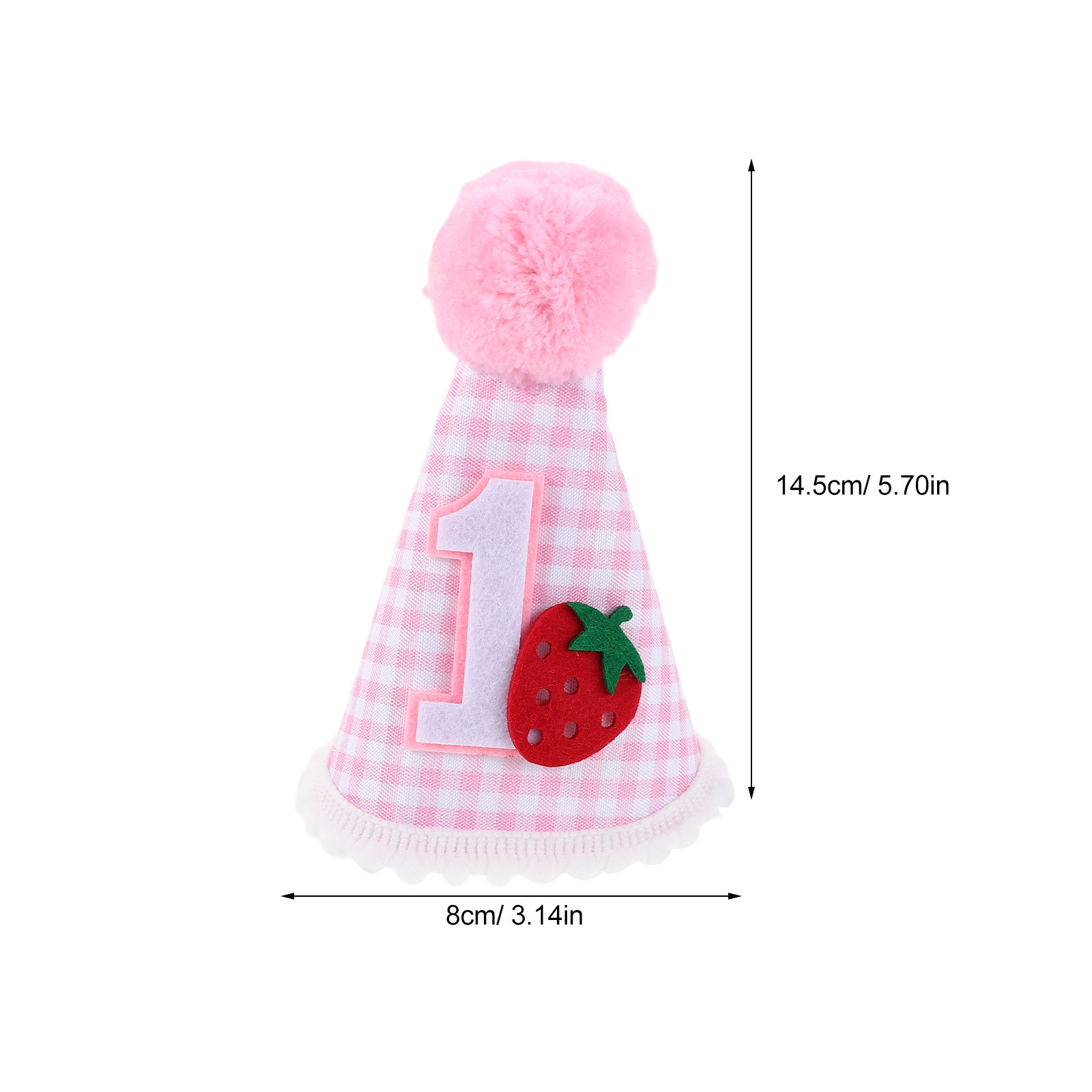 Strawberry Cone Birthday Hat P - огляд і ціна Party Hat Cone