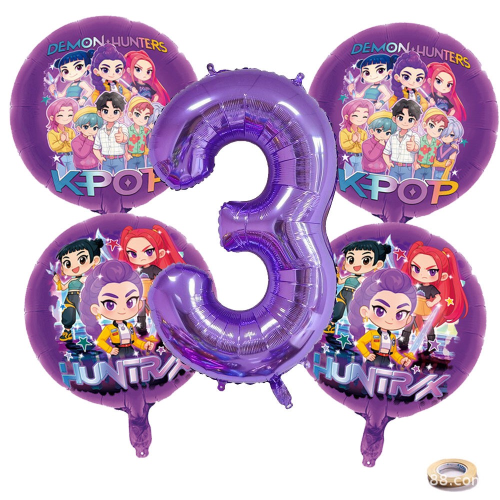 K P Foil Balloon Set Girl Grou - огляд і ціна Event Party