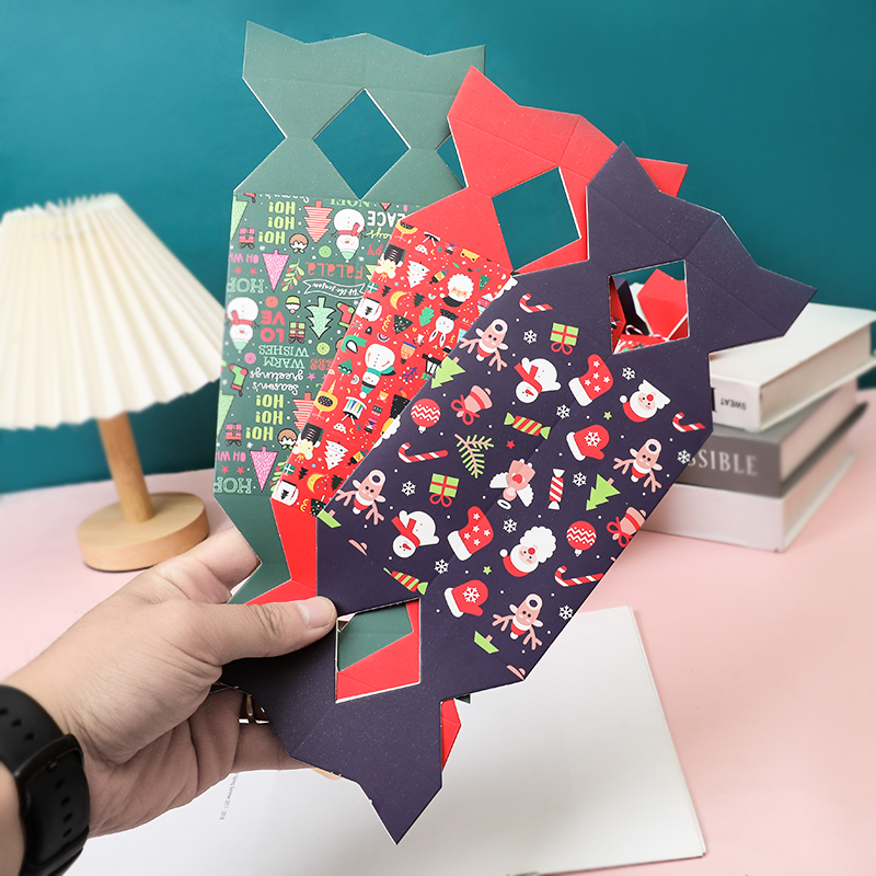 12PCS Christmas Candy Box Craf - огляд і ціна Papercraft Supply Ribbon