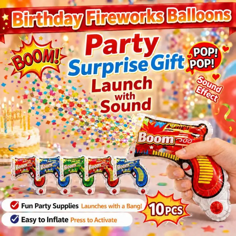 10Pcs Inflatable Confetti Cann - огляд і ціна Confetti Cannon Tube