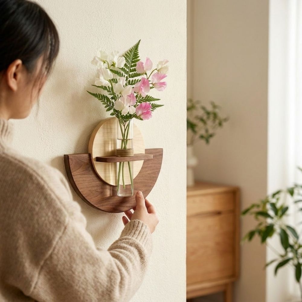 Oval Wood Wall Mount Flower Sh - огляд і ціна Flower Wall Panel