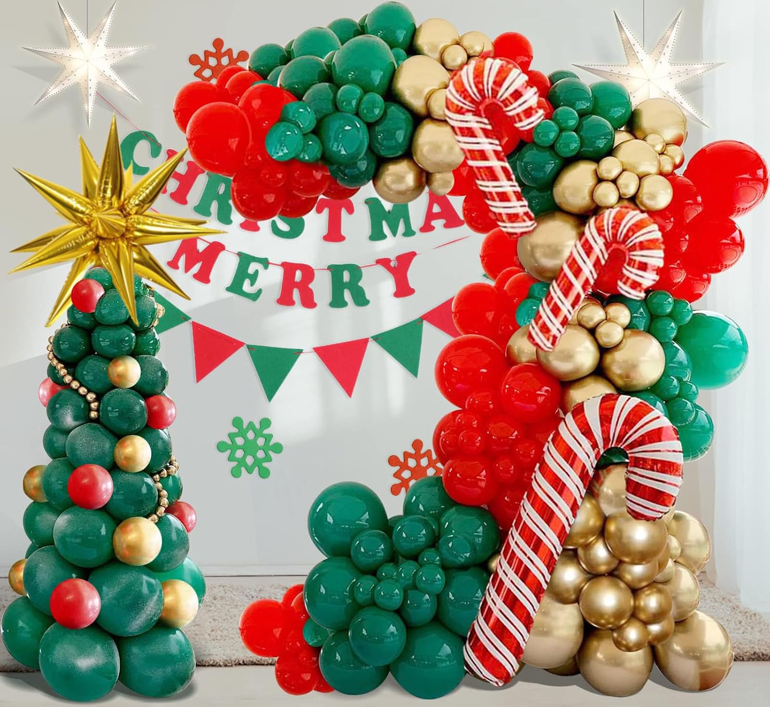 Christmas Balloons Garland Arc - огляд і ціна Balloon Arch Kit