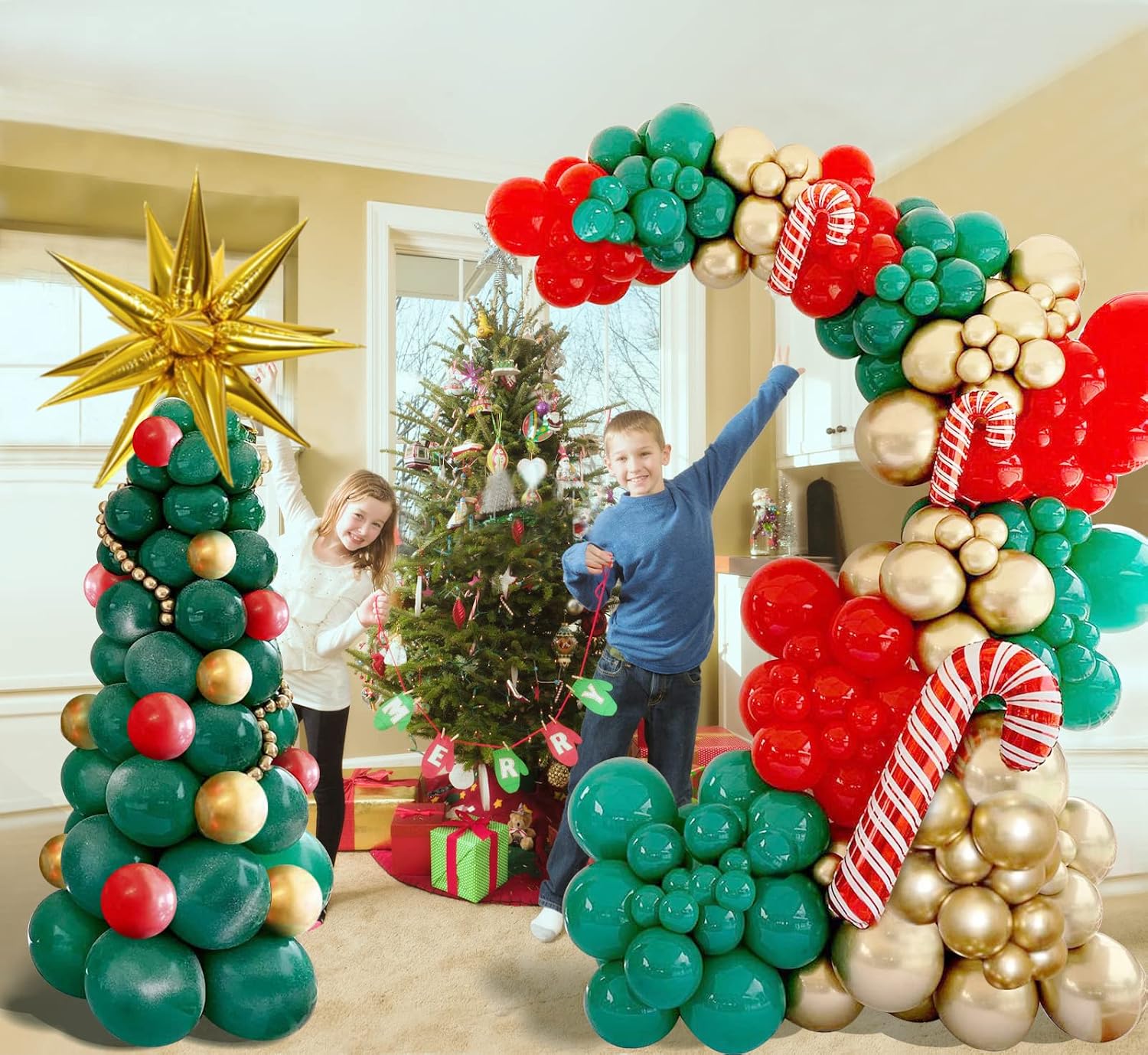 Christmas Balloons Garland Arc - огляд і ціна Balloon Arch Kit