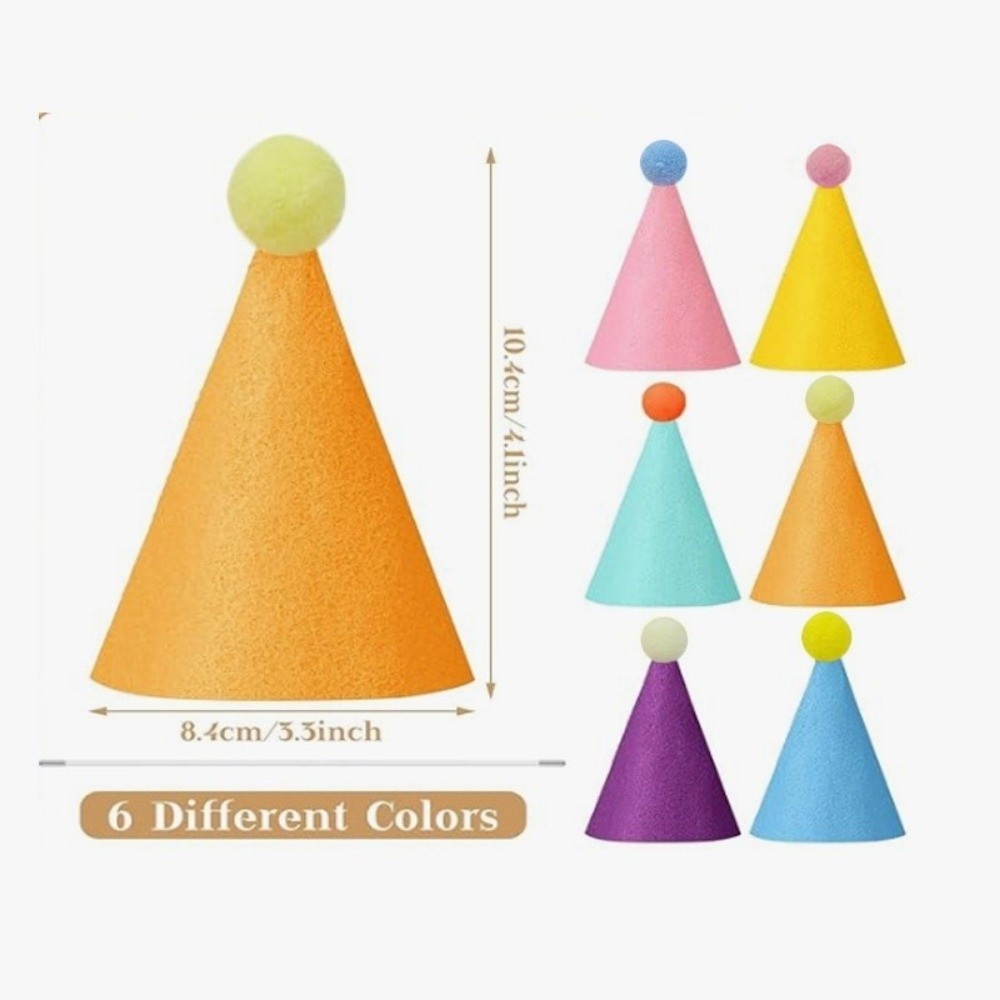 6/12/24Pcs Cute Pet Party Hat  - огляд і ціна Party Hat Cone