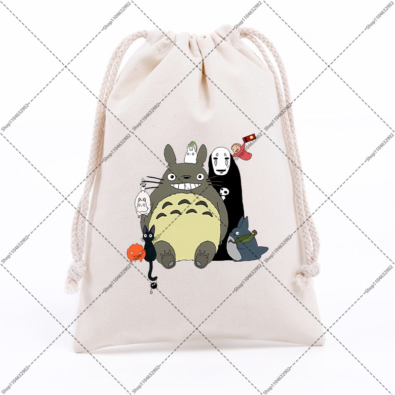 Totoro Cotton Cute Drawstring  - огляд і ціна Party Favor Bag